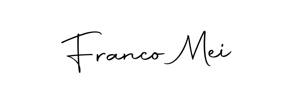 Make a beautiful signature design for name Franco Mei. With this signature (Autography-DOLnW) style, you can create a handwritten signature for free. Franco Mei signature style 10 images and pictures png