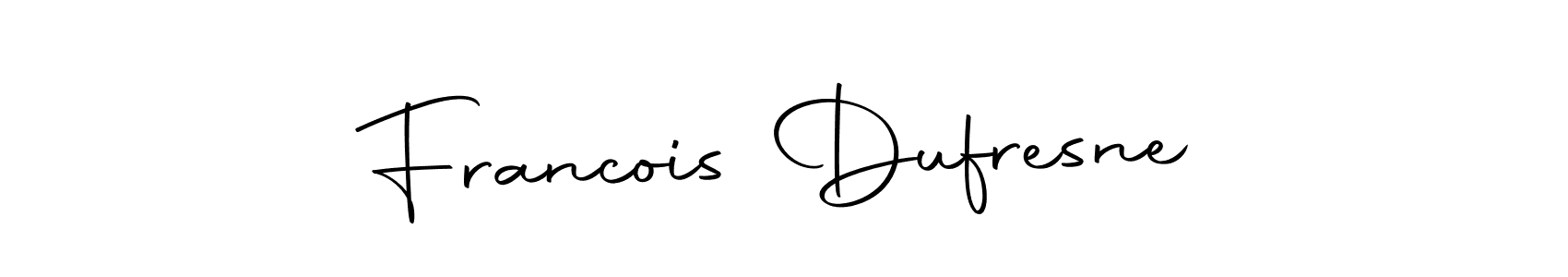 Make a short Francois Dufresne signature style. Manage your documents anywhere anytime using Autography-DOLnW. Create and add eSignatures, submit forms, share and send files easily. Francois Dufresne signature style 10 images and pictures png