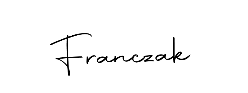 You should practise on your own different ways (Autography-DOLnW) to write your name (Franczak) in signature. don't let someone else do it for you. Franczak signature style 10 images and pictures png