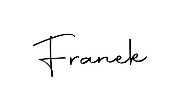 How to make Franek signature? Autography-DOLnW is a professional autograph style. Create handwritten signature for Franek name. Franek signature style 10 images and pictures png