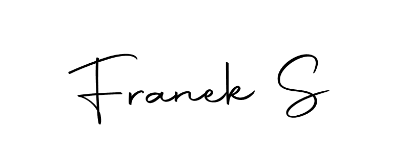 Make a beautiful signature design for name Franek S. Use this online signature maker to create a handwritten signature for free. Franek S signature style 10 images and pictures png