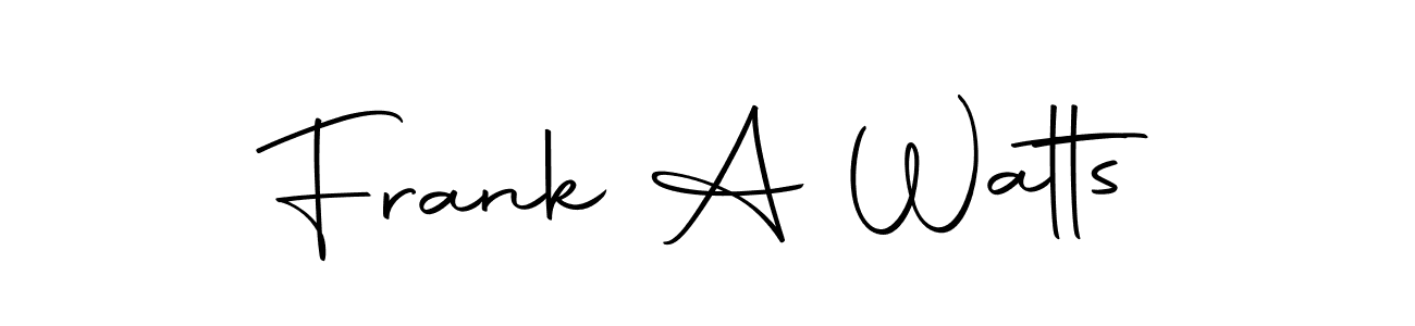 How to make Frank A Watts signature? Autography-DOLnW is a professional autograph style. Create handwritten signature for Frank A Watts name. Frank A Watts signature style 10 images and pictures png