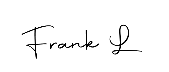 Use a signature maker to create a handwritten signature online. With this signature software, you can design (Autography-DOLnW) your own signature for name Frank L. Frank L signature style 10 images and pictures png