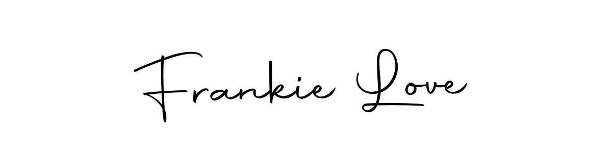 Also we have Frankie Love name is the best signature style. Create professional handwritten signature collection using Autography-DOLnW autograph style. Frankie Love signature style 10 images and pictures png