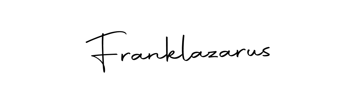 Design your own signature with our free online signature maker. With this signature software, you can create a handwritten (Autography-DOLnW) signature for name Franklazarus. Franklazarus signature style 10 images and pictures png