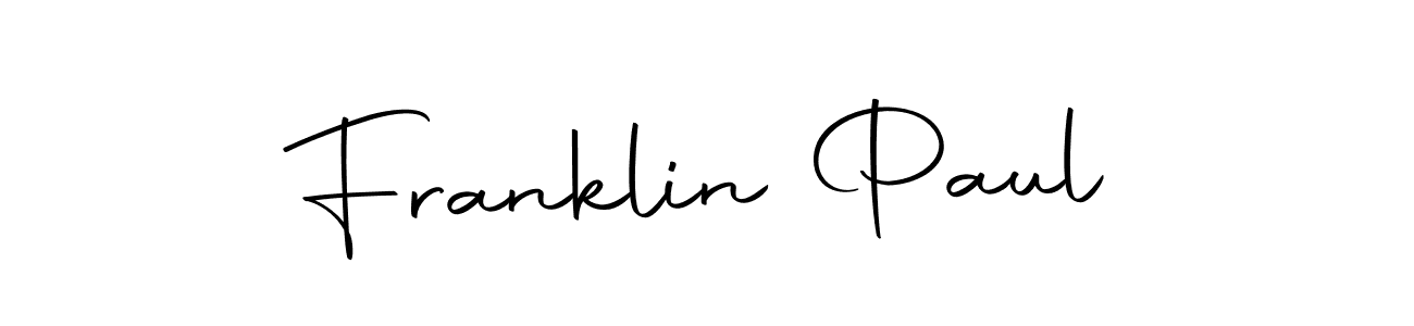 Create a beautiful signature design for name Franklin Paul. With this signature (Autography-DOLnW) fonts, you can make a handwritten signature for free. Franklin Paul signature style 10 images and pictures png