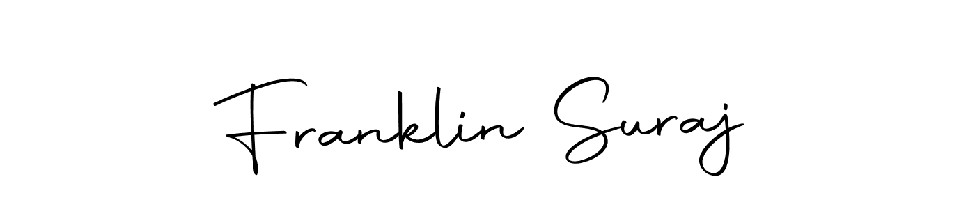 Design your own signature with our free online signature maker. With this signature software, you can create a handwritten (Autography-DOLnW) signature for name Franklin Suraj. Franklin Suraj signature style 10 images and pictures png