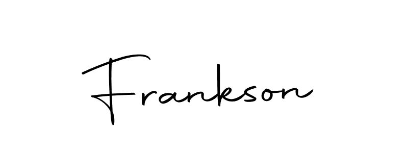 Use a signature maker to create a handwritten signature online. With this signature software, you can design (Autography-DOLnW) your own signature for name Frankson. Frankson signature style 10 images and pictures png