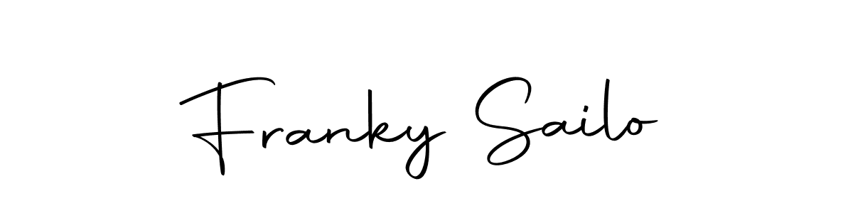 Design your own signature with our free online signature maker. With this signature software, you can create a handwritten (Autography-DOLnW) signature for name Franky Sailo. Franky Sailo signature style 10 images and pictures png
