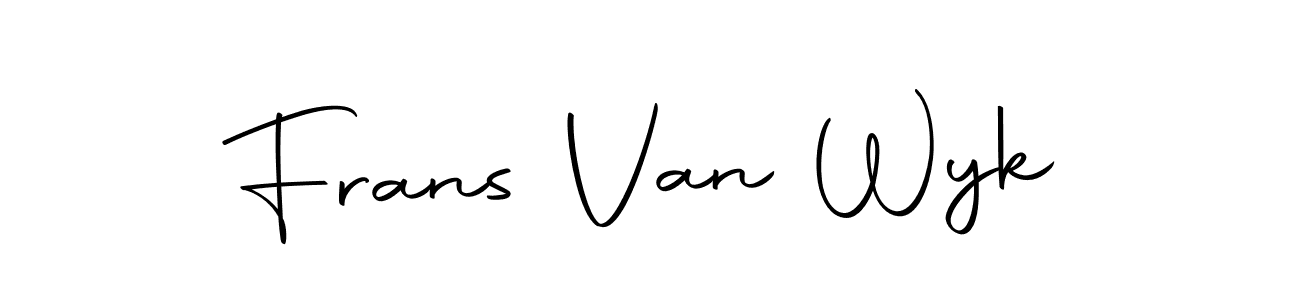 Use a signature maker to create a handwritten signature online. With this signature software, you can design (Autography-DOLnW) your own signature for name Frans Van Wyk. Frans Van Wyk signature style 10 images and pictures png