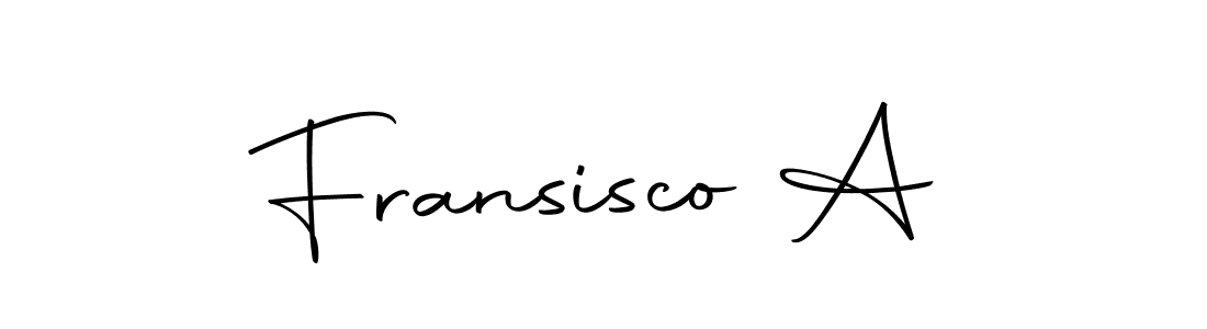 Create a beautiful signature design for name Fransisco A. With this signature (Autography-DOLnW) fonts, you can make a handwritten signature for free. Fransisco A signature style 10 images and pictures png