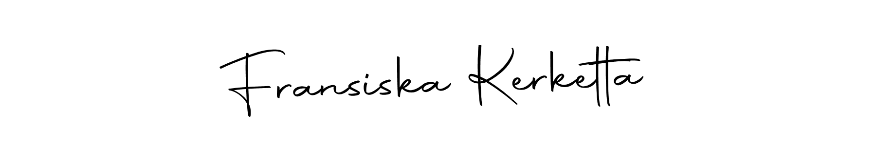 Autography-DOLnW is a professional signature style that is perfect for those who want to add a touch of class to their signature. It is also a great choice for those who want to make their signature more unique. Get Fransiska Kerketta name to fancy signature for free. Fransiska Kerketta signature style 10 images and pictures png