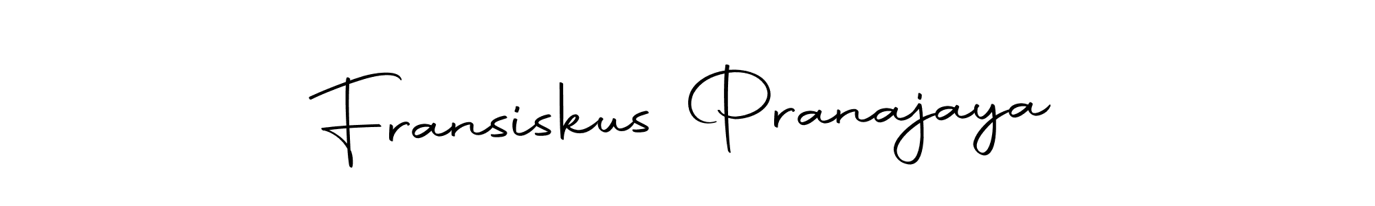 Also we have Fransiskus Pranajaya name is the best signature style. Create professional handwritten signature collection using Autography-DOLnW autograph style. Fransiskus Pranajaya signature style 10 images and pictures png