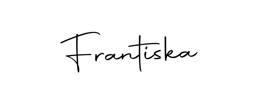 You should practise on your own different ways (Autography-DOLnW) to write your name (Frantiska) in signature. don't let someone else do it for you. Frantiska signature style 10 images and pictures png