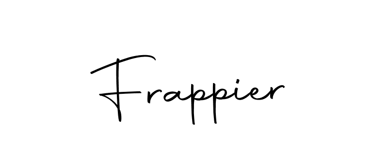 Create a beautiful signature design for name Frappier. With this signature (Autography-DOLnW) fonts, you can make a handwritten signature for free. Frappier signature style 10 images and pictures png