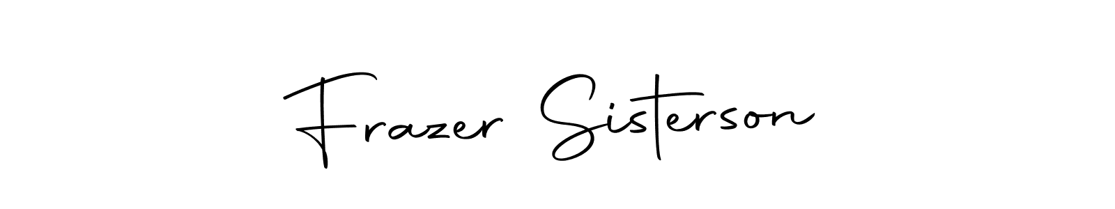 The best way (Autography-DOLnW) to make a short signature is to pick only two or three words in your name. The name Frazer Sisterson include a total of six letters. For converting this name. Frazer Sisterson signature style 10 images and pictures png