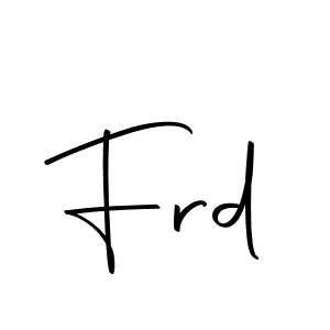 How to make Frd signature? Autography-DOLnW is a professional autograph style. Create handwritten signature for Frd name. Frd signature style 10 images and pictures png