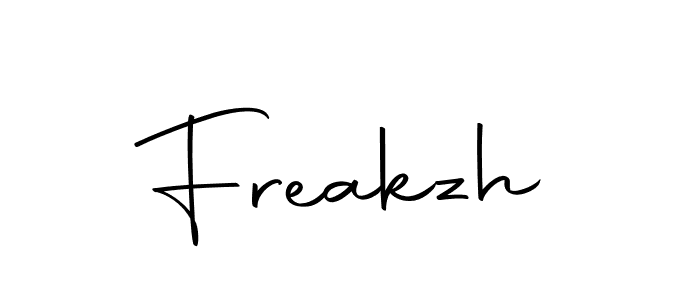 You should practise on your own different ways (Autography-DOLnW) to write your name (Freakzh) in signature. don't let someone else do it for you. Freakzh signature style 10 images and pictures png