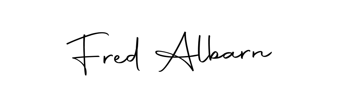 Design your own signature with our free online signature maker. With this signature software, you can create a handwritten (Autography-DOLnW) signature for name Fred Albarn. Fred Albarn signature style 10 images and pictures png
