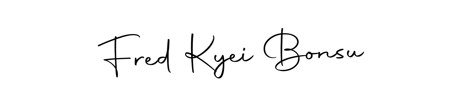 Design your own signature with our free online signature maker. With this signature software, you can create a handwritten (Autography-DOLnW) signature for name Fred Kyei Bonsu. Fred Kyei Bonsu signature style 10 images and pictures png