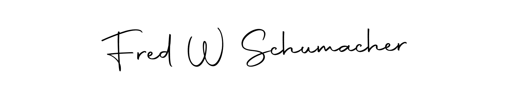 Fred W Schumacher stylish signature style. Best Handwritten Sign (Autography-DOLnW) for my name. Handwritten Signature Collection Ideas for my name Fred W Schumacher. Fred W Schumacher signature style 10 images and pictures png