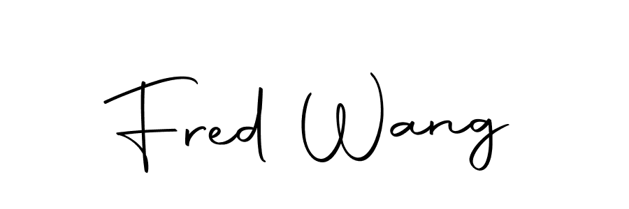 Design your own signature with our free online signature maker. With this signature software, you can create a handwritten (Autography-DOLnW) signature for name Fred Wang. Fred Wang signature style 10 images and pictures png