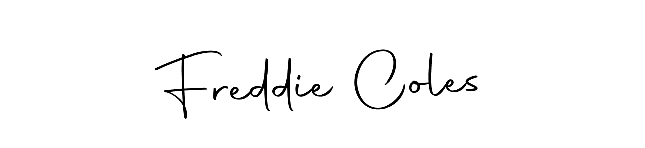 Create a beautiful signature design for name Freddie Coles. With this signature (Autography-DOLnW) fonts, you can make a handwritten signature for free. Freddie Coles signature style 10 images and pictures png