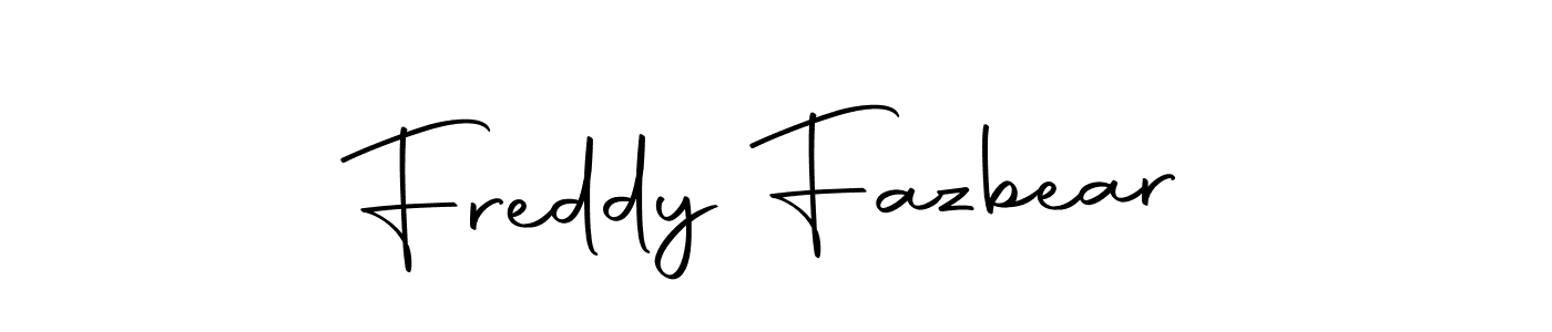 How to make Freddy Fazbear name signature. Use Autography-DOLnW style for creating short signs online. This is the latest handwritten sign. Freddy Fazbear signature style 10 images and pictures png