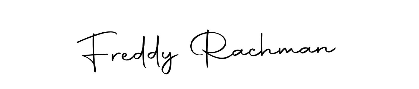 Similarly Autography-DOLnW is the best handwritten signature design. Signature creator online .You can use it as an online autograph creator for name Freddy Rachman. Freddy Rachman signature style 10 images and pictures png