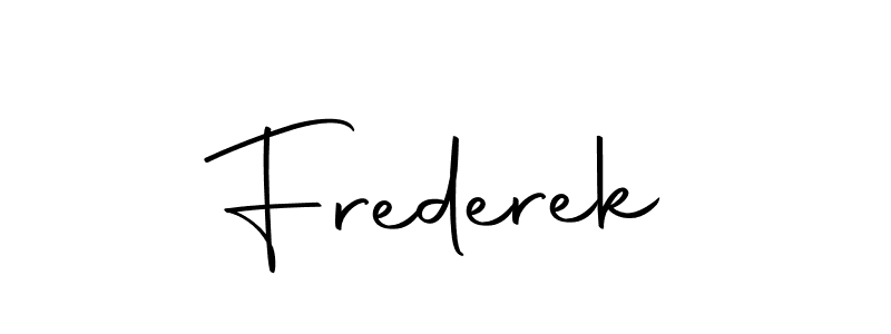 How to make Frederek signature? Autography-DOLnW is a professional autograph style. Create handwritten signature for Frederek name. Frederek signature style 10 images and pictures png