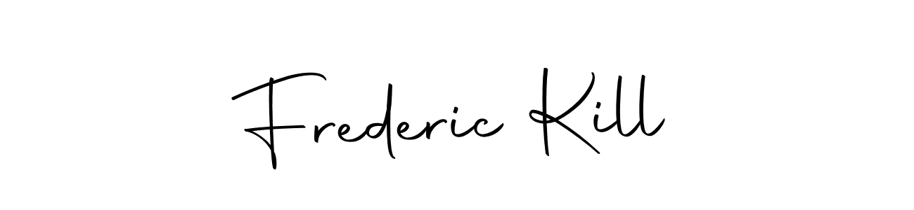 How to make Frederic Kill name signature. Use Autography-DOLnW style for creating short signs online. This is the latest handwritten sign. Frederic Kill signature style 10 images and pictures png