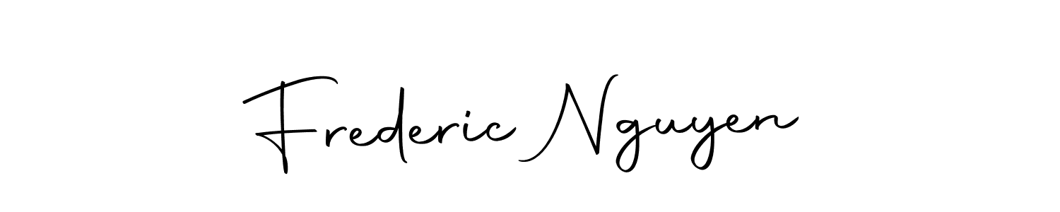 Design your own signature with our free online signature maker. With this signature software, you can create a handwritten (Autography-DOLnW) signature for name Frederic Nguyen. Frederic Nguyen signature style 10 images and pictures png