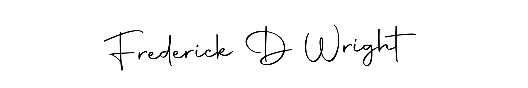 Make a beautiful signature design for name Frederick D Wright. With this signature (Autography-DOLnW) style, you can create a handwritten signature for free. Frederick D Wright signature style 10 images and pictures png