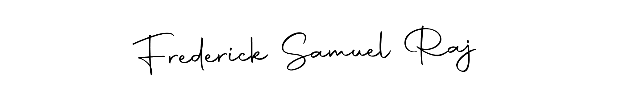 Similarly Autography-DOLnW is the best handwritten signature design. Signature creator online .You can use it as an online autograph creator for name Frederick Samuel Raj. Frederick Samuel Raj signature style 10 images and pictures png