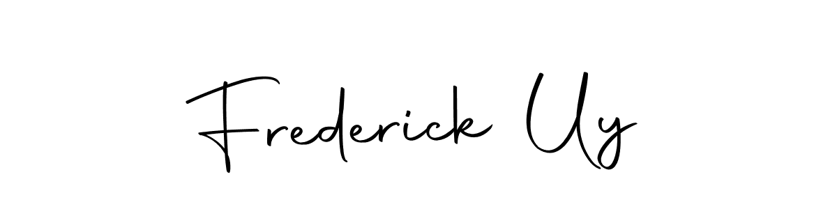 Make a short Frederick Uy signature style. Manage your documents anywhere anytime using Autography-DOLnW. Create and add eSignatures, submit forms, share and send files easily. Frederick Uy signature style 10 images and pictures png
