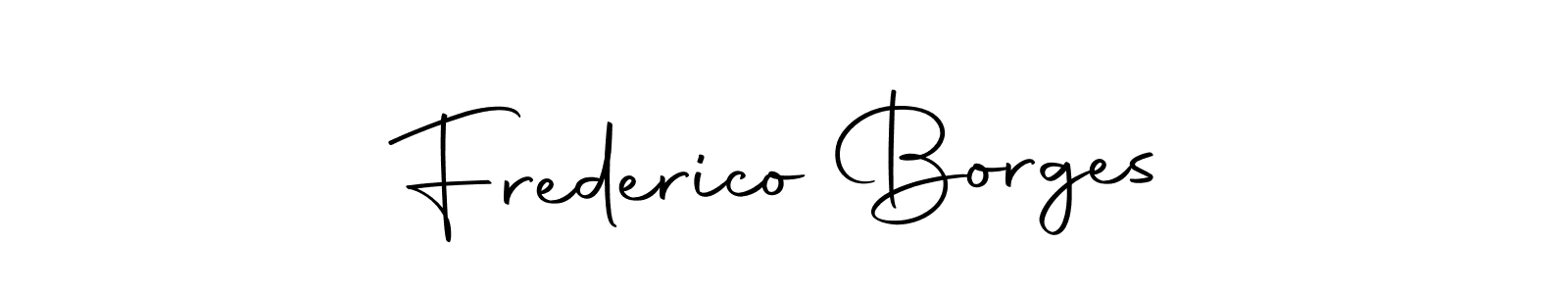 Design your own signature with our free online signature maker. With this signature software, you can create a handwritten (Autography-DOLnW) signature for name Frederico Borges. Frederico Borges signature style 10 images and pictures png