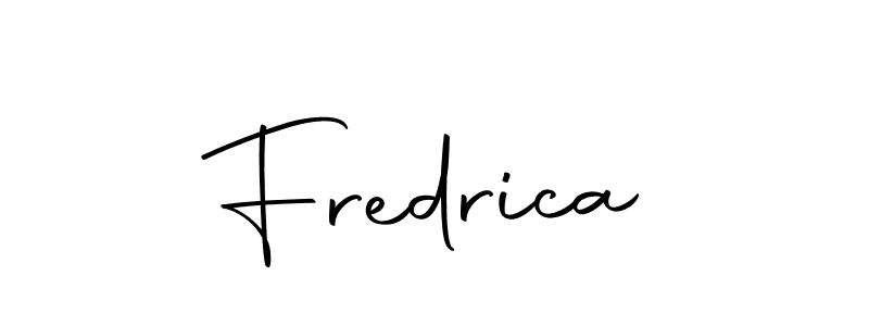 Make a short Fredrica signature style. Manage your documents anywhere anytime using Autography-DOLnW. Create and add eSignatures, submit forms, share and send files easily. Fredrica signature style 10 images and pictures png