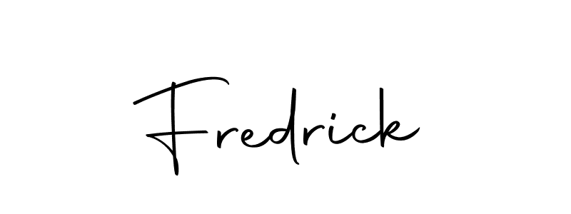 Create a beautiful signature design for name Fredrick. With this signature (Autography-DOLnW) fonts, you can make a handwritten signature for free. Fredrick signature style 10 images and pictures png