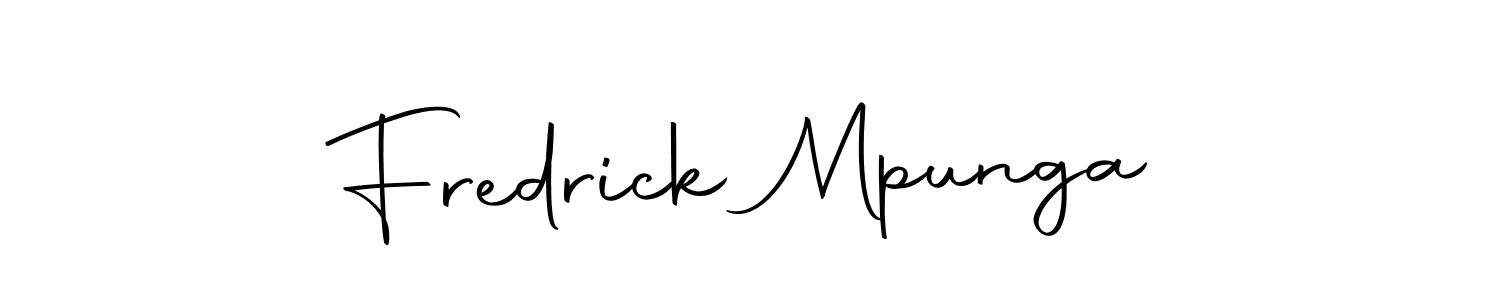 You can use this online signature creator to create a handwritten signature for the name Fredrick Mpunga. This is the best online autograph maker. Fredrick Mpunga signature style 10 images and pictures png