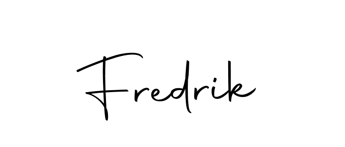 Create a beautiful signature design for name Fredrik. With this signature (Autography-DOLnW) fonts, you can make a handwritten signature for free. Fredrik signature style 10 images and pictures png