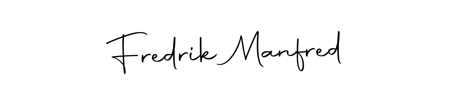 You should practise on your own different ways (Autography-DOLnW) to write your name (Fredrik Manfred) in signature. don't let someone else do it for you. Fredrik Manfred signature style 10 images and pictures png