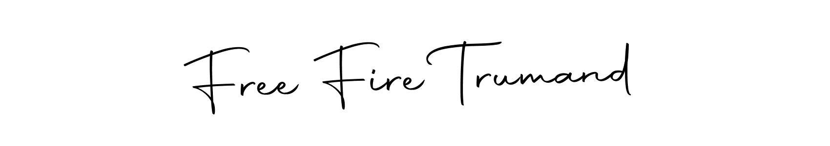 Make a beautiful signature design for name Free Fire Trumand. Use this online signature maker to create a handwritten signature for free. Free Fire Trumand signature style 10 images and pictures png