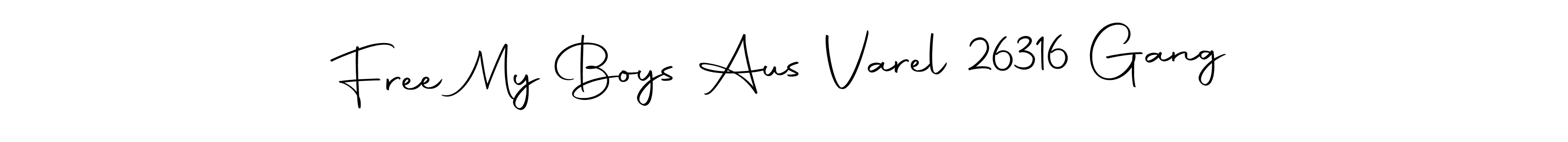 Create a beautiful signature design for name Free My Boys Aus Varel 26316 Gang. With this signature (Autography-DOLnW) fonts, you can make a handwritten signature for free. Free My Boys Aus Varel 26316 Gang signature style 10 images and pictures png