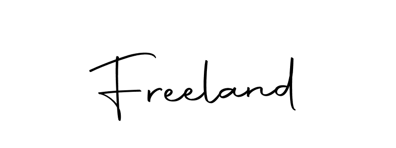 Here are the top 10 professional signature styles for the name Freeland. These are the best autograph styles you can use for your name. Freeland signature style 10 images and pictures png