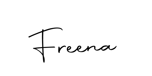 Design your own signature with our free online signature maker. With this signature software, you can create a handwritten (Autography-DOLnW) signature for name Freena. Freena signature style 10 images and pictures png