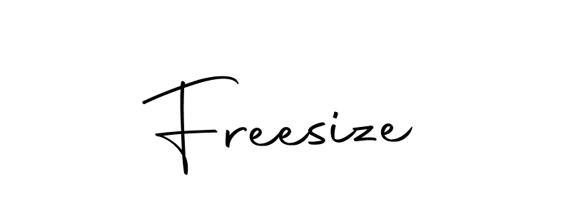 Use a signature maker to create a handwritten signature online. With this signature software, you can design (Autography-DOLnW) your own signature for name Freesize. Freesize signature style 10 images and pictures png