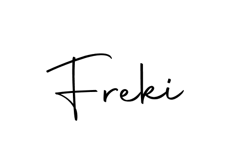 Freki stylish signature style. Best Handwritten Sign (Autography-DOLnW) for my name. Handwritten Signature Collection Ideas for my name Freki. Freki signature style 10 images and pictures png