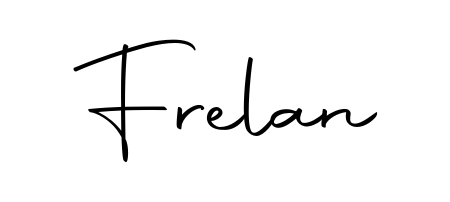 Designed for modern professionals: Frelan name signature crafted with Autography-DOLnW script. Ready for digital PDF workflows. Frelan signature style 10 images and pictures png