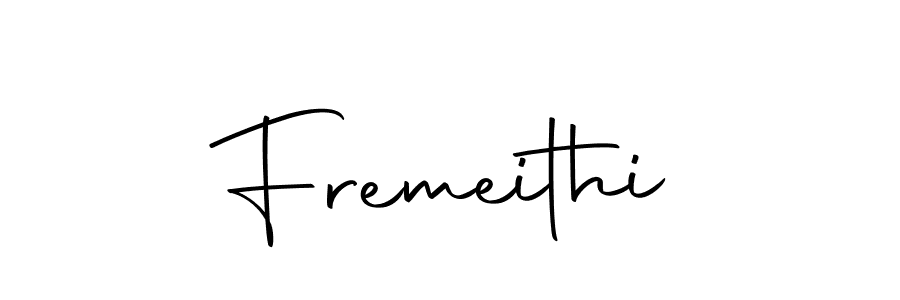 Use a signature maker to create a handwritten signature online. With this signature software, you can design (Autography-DOLnW) your own signature for name Fremeithi. Fremeithi signature style 10 images and pictures png