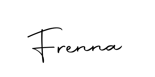 Use a signature maker to create a handwritten signature online. With this signature software, you can design (Autography-DOLnW) your own signature for name Frenna. Frenna signature style 10 images and pictures png